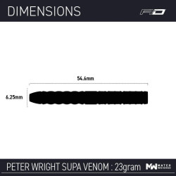 peter wright snakebite supa venom en 23g