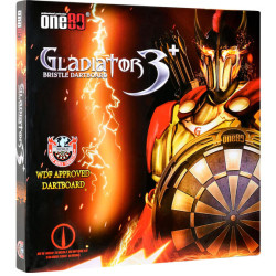 cible gladiator III de chez one 80 pour flechettes pointe acier