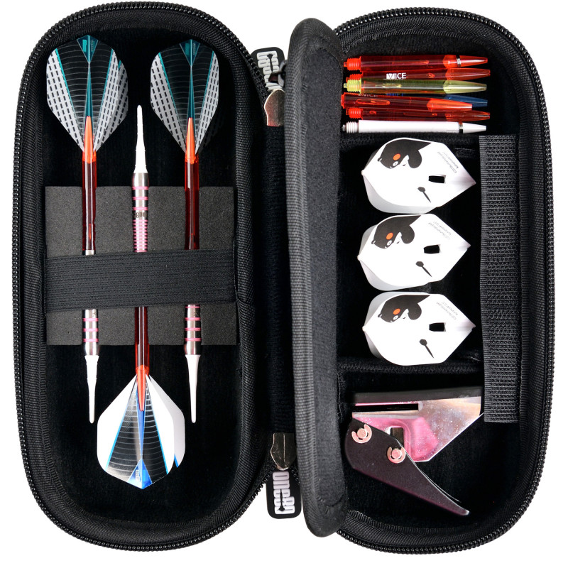 le shard mini wallet noir permet de ranger ses flechettes