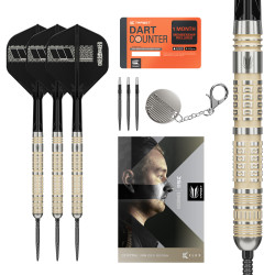 les fléchettes pointes acier Dimitri Van Den Bergh 95K SP target en 22g sont en tungsten