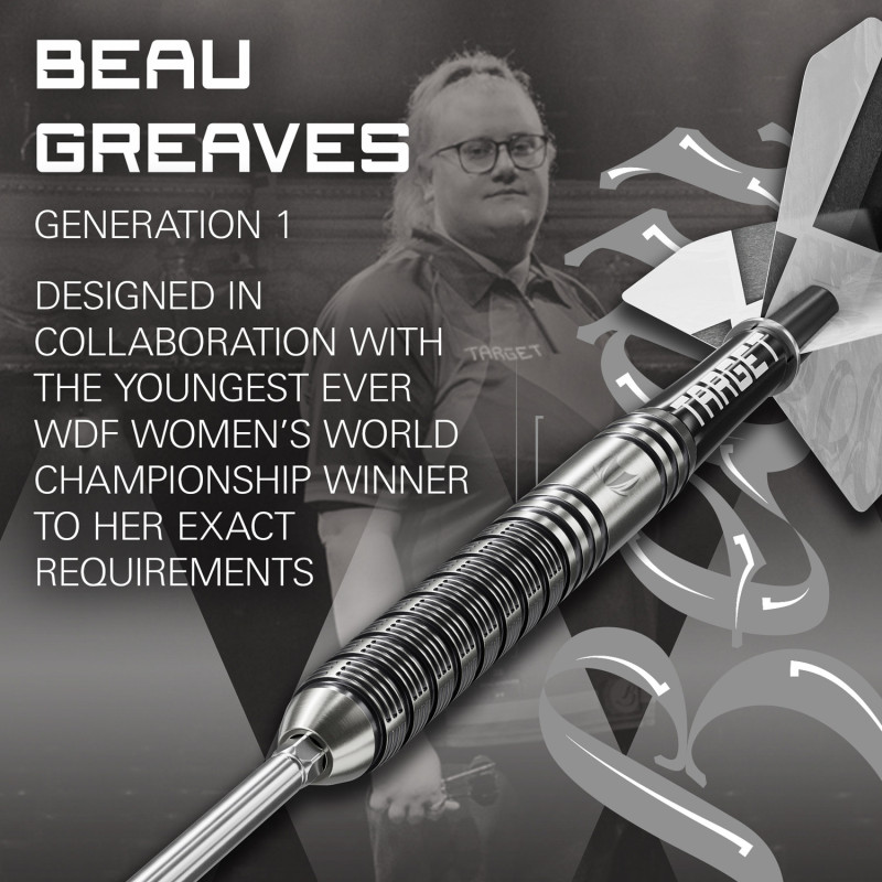 les flechettes beau greaves 90% G1 SP target en 25g sont vendues sans étui