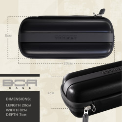 etui boa case  gris de chez target pour ranger ses flechettes