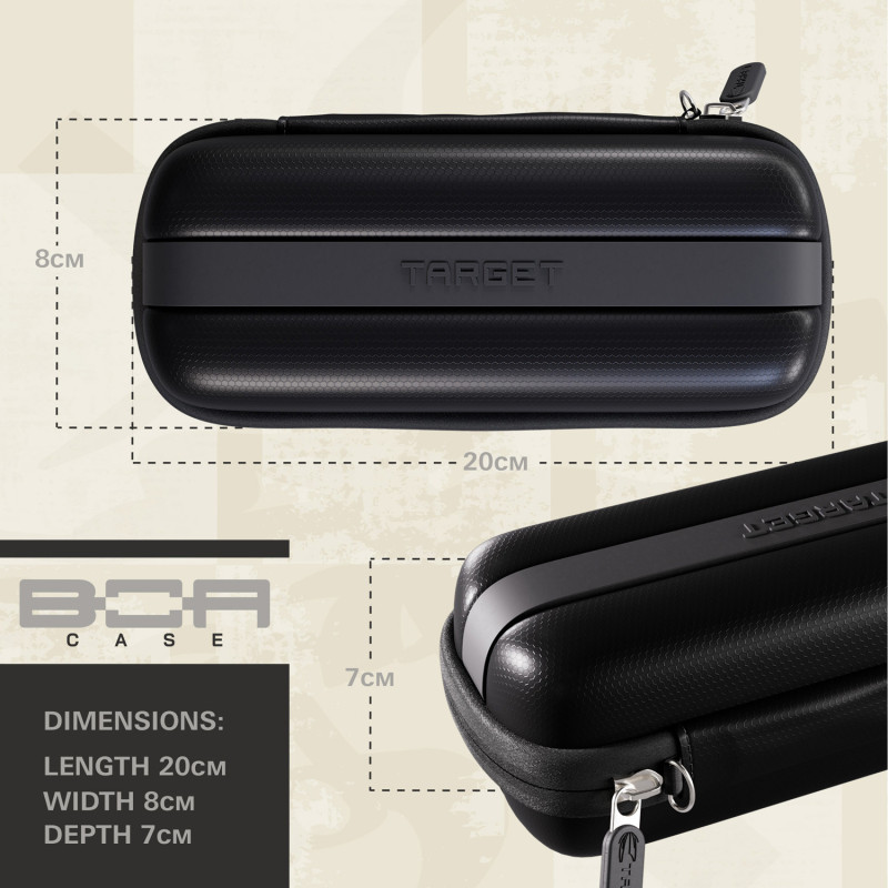 etui boa case  gris de chez target pour ranger ses flechettes