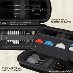 etui boa case bleu de chez target pour ranger ses flechettes