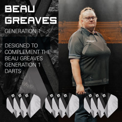 lot de 3 jeux d'ailettes ultra standard Beau Graves AU103 de chez target pour vos fléchettes