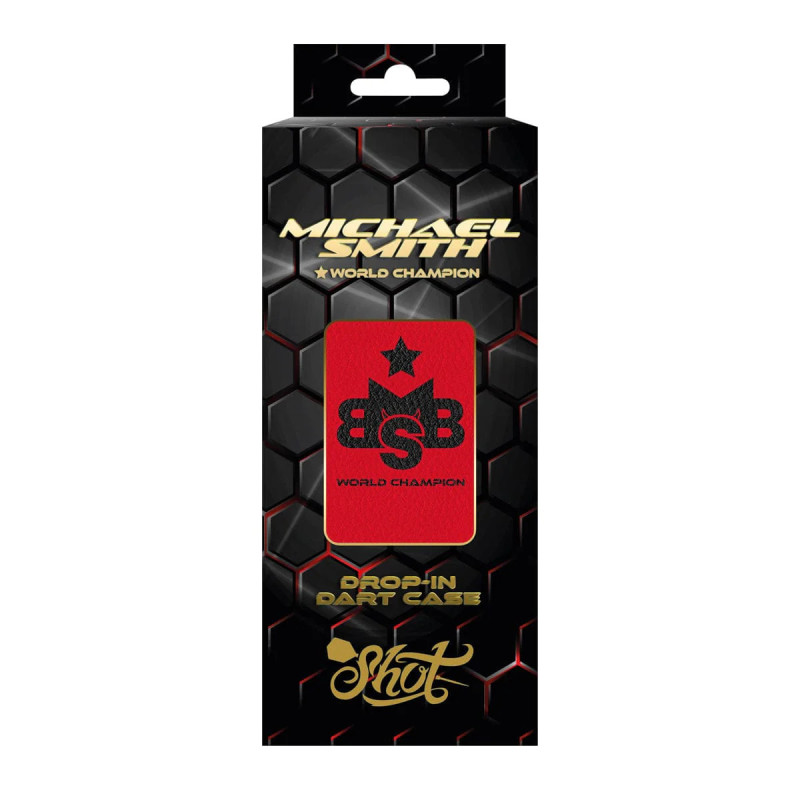 etui Inked dart wallet rouge Michael Smith de chez shot! pour ranger ses flechettes