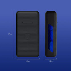 l'etui vault darts bleu de harrows permet de ranger 1 jeu de flechettes
