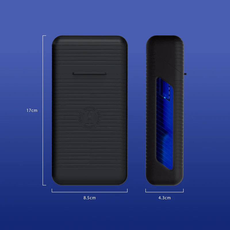 l'etui vault darts bleu de harrows permet de ranger 1 jeu de flechettes