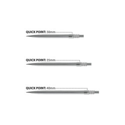 les pointes quick point chrome harrows sont des pointes de flechettes démontables