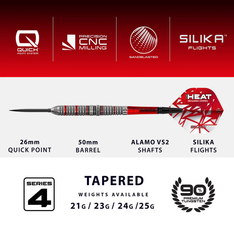 flechette Damon Heta series 4 QP harrows en 21g de chez harrows