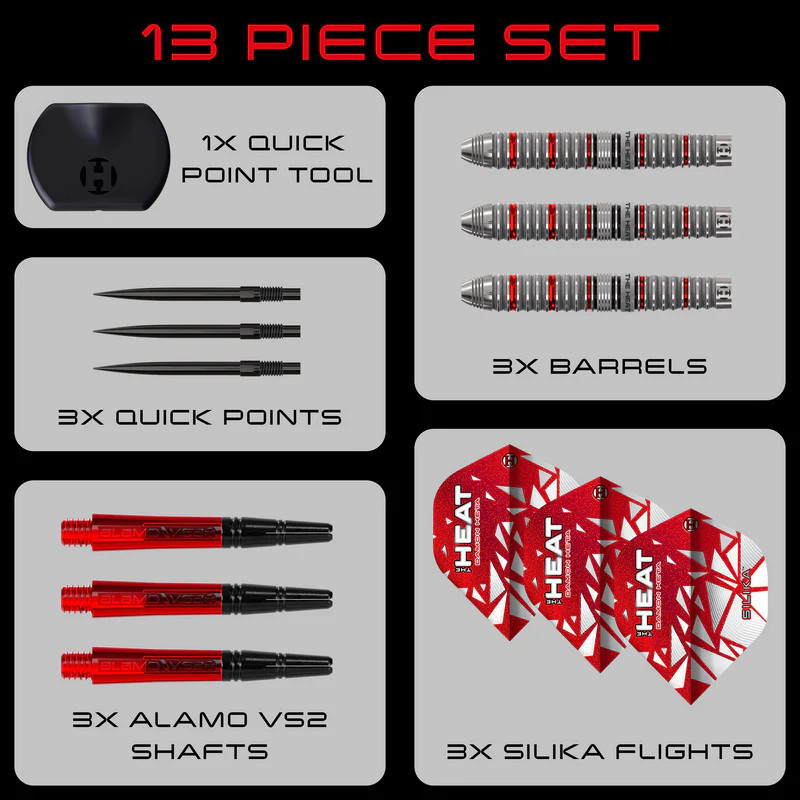 flechette Damon Heta series 4 QP harrows en 23g de chez harrows