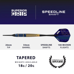 jeu de flechette pointe nylon nox en 18g de chez harrows