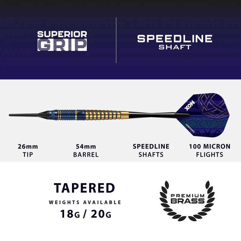 jeu de flechette pointe nylon nox en 18g de chez harrows