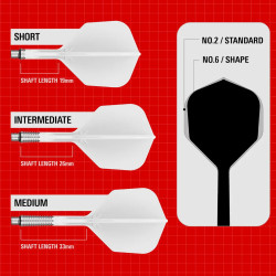 les ensembles ailettes et tiges de k-shift transparentes sont vendues par 3