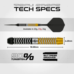 les flechettes  exion parallel switch point winmau sont en 23g