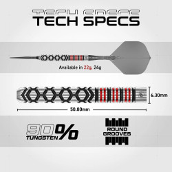 les flechettes  fornax parallel switch point winmau sont en 22g
