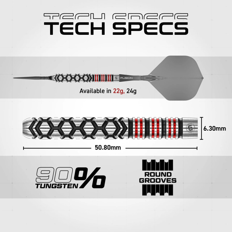 les flechettes  fornax parallel switch point winmau sont en 22g