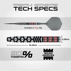 les flechettes  fornax tapered switch point winmau sont en 21g