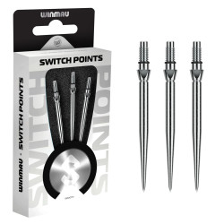 les pointes switch point noir winmau sont des pointes de flechettes démontables
