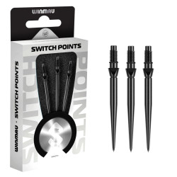 les pointes switch point noir winmau sont des pointes de flechettes démontables