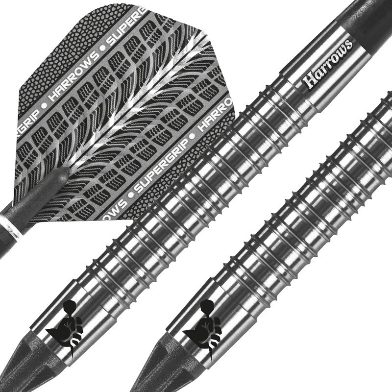 le jeu de flechettes supergrip harrows elek en 18g est vendu seul