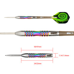 le jeu de flechette chameleon coral one80 en 22g