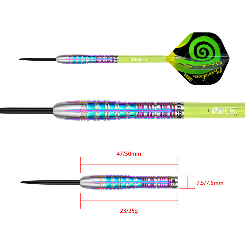le jeu de flechette chameleon  sodalite one80 en 23g