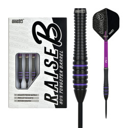 le jeu de flechette Raise B violet one80 en 23g est vendu seul