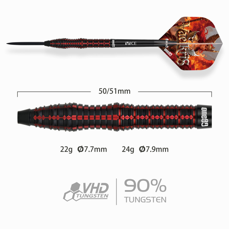 le jeu de flechette Vaelkris V2 one80 est en 22g