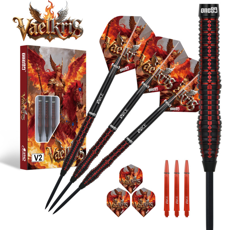 le jeu de flechette Vaelkris V2 one80 est en 22g