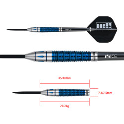 le jeu de flechette Gunner Lourence Ilagan one80 est en 24g