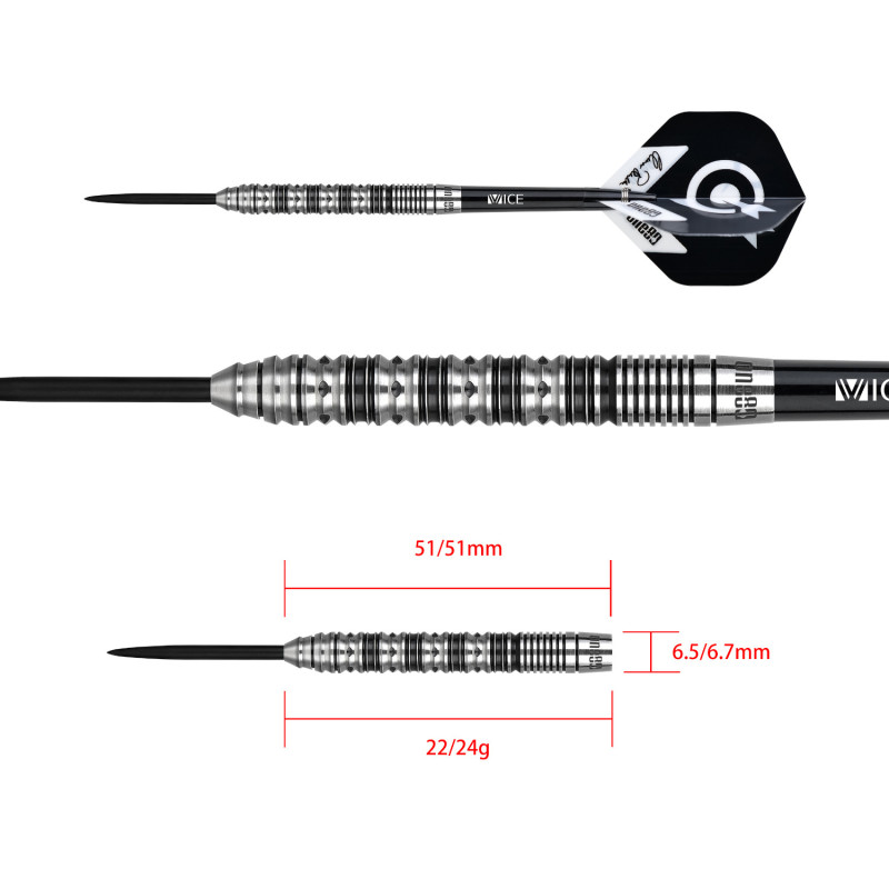 le jeu de flechette Elmar Paulke II one80 en 22g est vendu seul