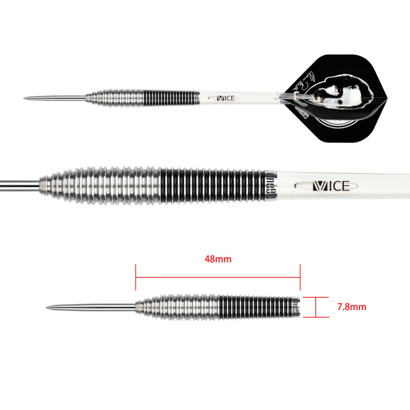 le jeu de flechette Elmar Paulke V1 one80 en 23g est vendu seul