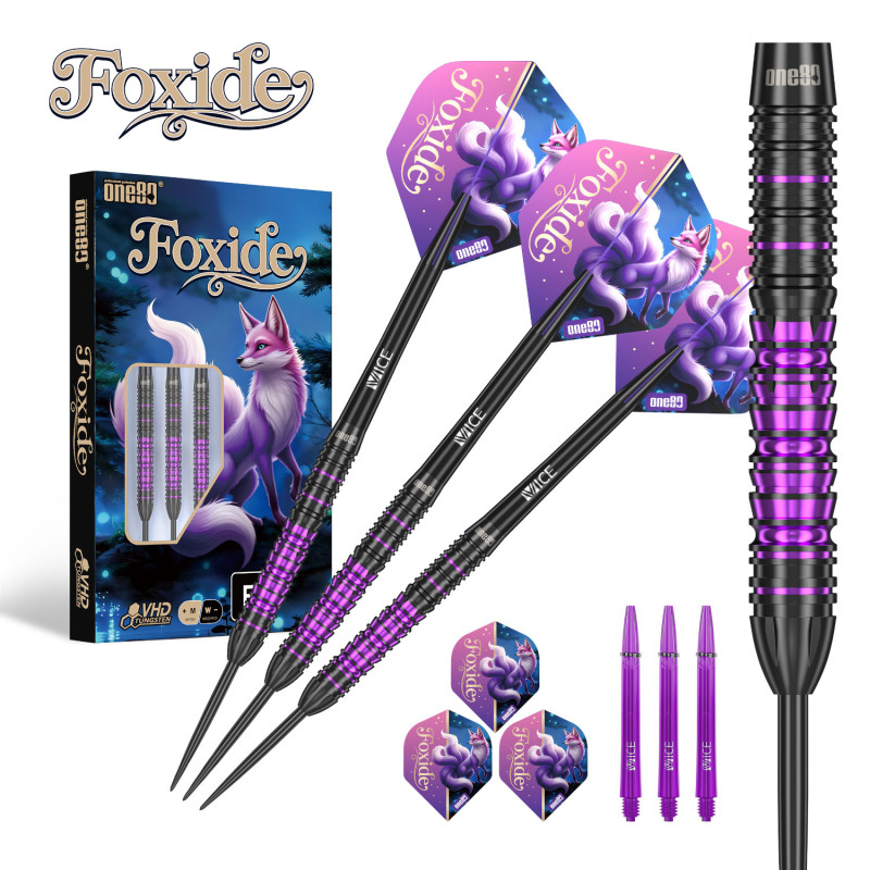 le jeu de flechette Foxide F1 one80 en 22g est vendu seul