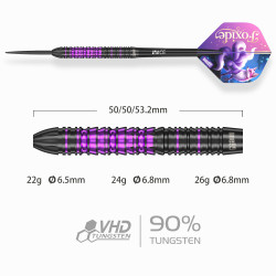 le jeu de flechette Foxide F1 one80 en 22g est vendu seul