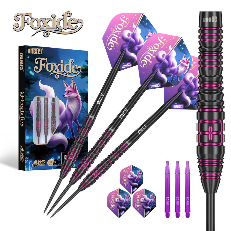 le jeu de flechette Foxide F4 one80 en 22g est vendu seul