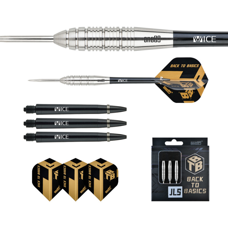 le jeu de flechette Back To Basics JLS one80 en 25g est vendu seul