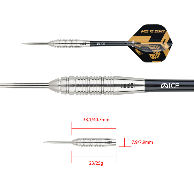 le jeu de flechette Back To Basics JLS one80 en 25g est vendu seul