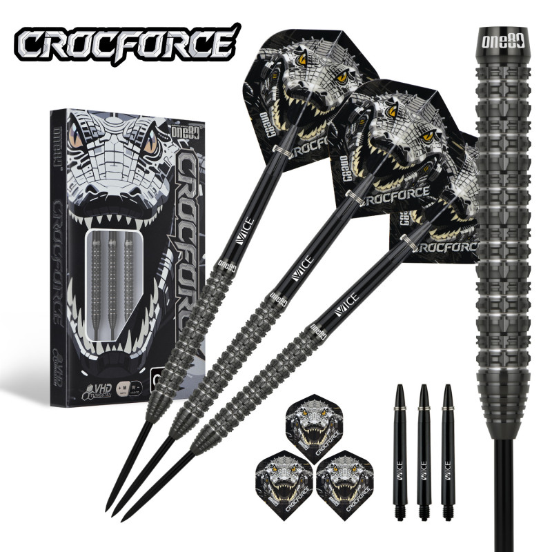 le jeu de flechette Crocforce CF1 one80 en 24g est vendu seul