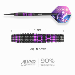 le jeu de flechette pointe nylon Foxide F2 elek one80 en 20g