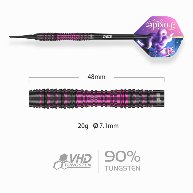 le jeu de flechette pointe nylon Foxide F3 elek one80 en 20g