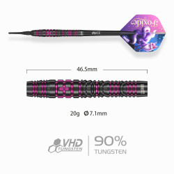 le jeu de flechette pointe nylon Foxide F4 elek one80 en 20g