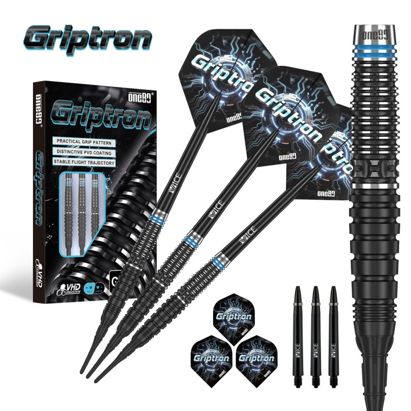 le jeu de flechette pointe nylon Griptron GT1 elek one80 en 18g