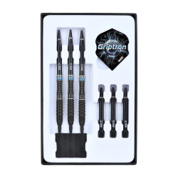 le jeu de flechette pointe nylon Griptron GT2 elek one80 en 18g