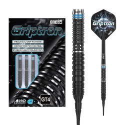 le jeu de flechette pointe nylon Griptron GT4 elek one80 en 18g