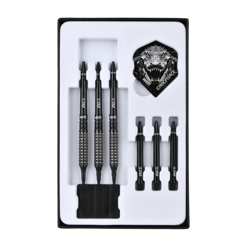 le jeu de flechette pointe nylon Crocforce CF2 elek one80 en 18g