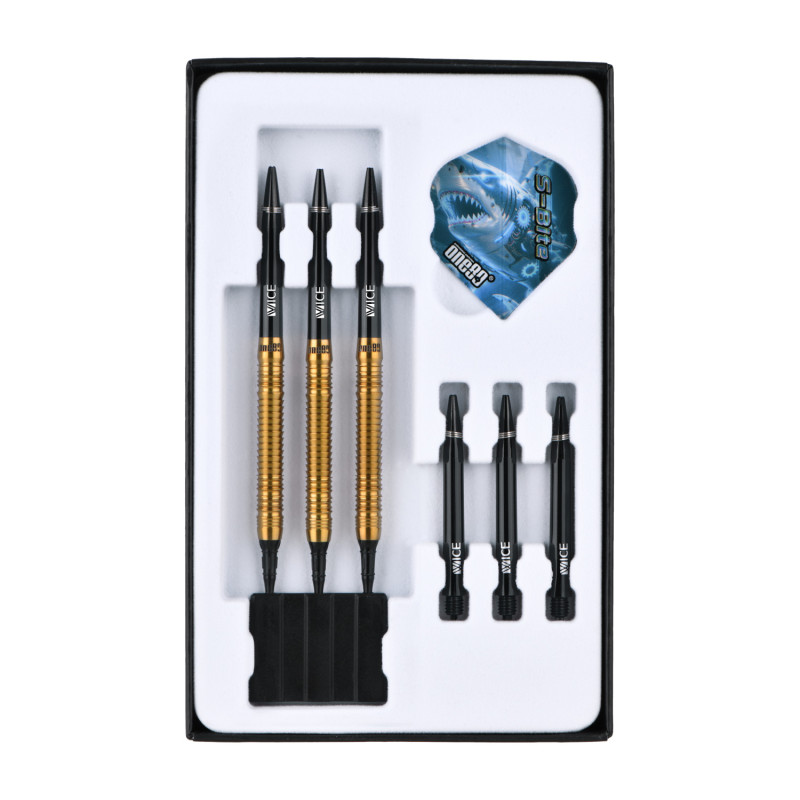 le jeu de flechette pointe nylon S-Bite S-B3 elek one80 en 20g