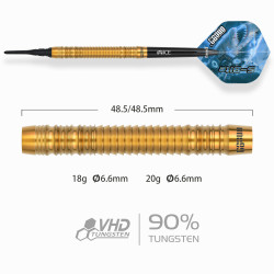 le jeu de flechette pointe nylon S-Bite S-B3 elek one80 en 20g