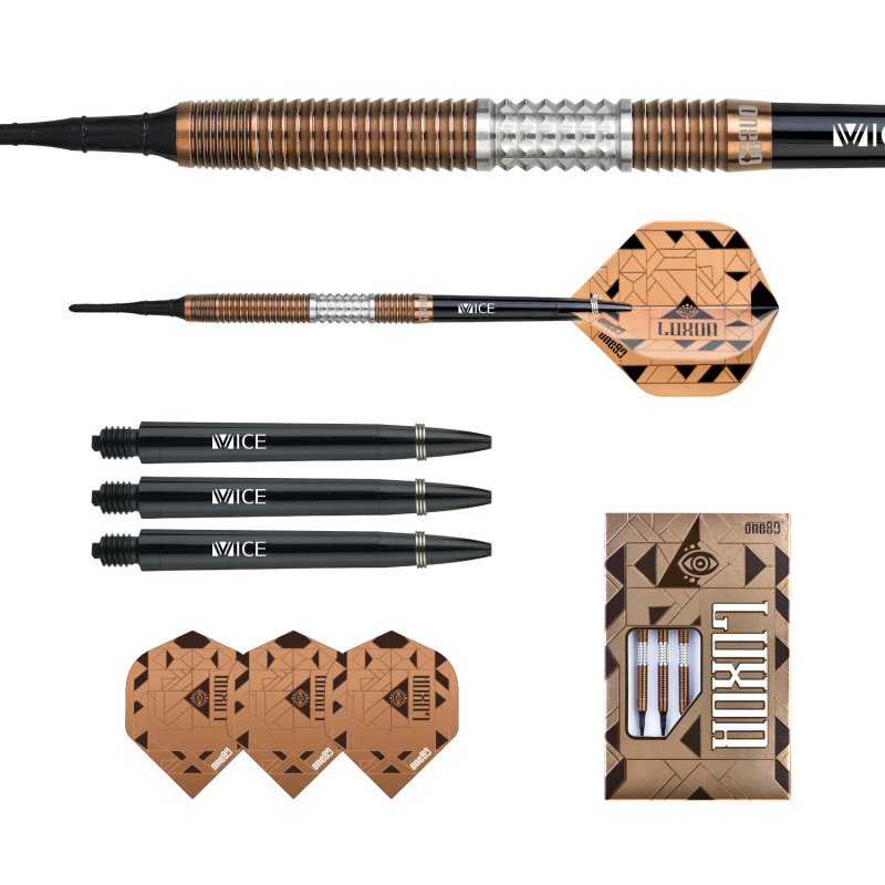 le jeu de flechette pointe nylon Luxor Beta elek one80 en 20g