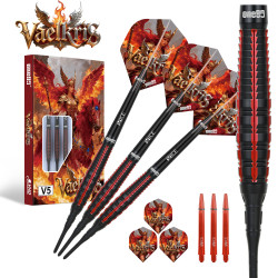 le jeu de flechette pointe nylon Vaelkris V5 elek one80 en 20g